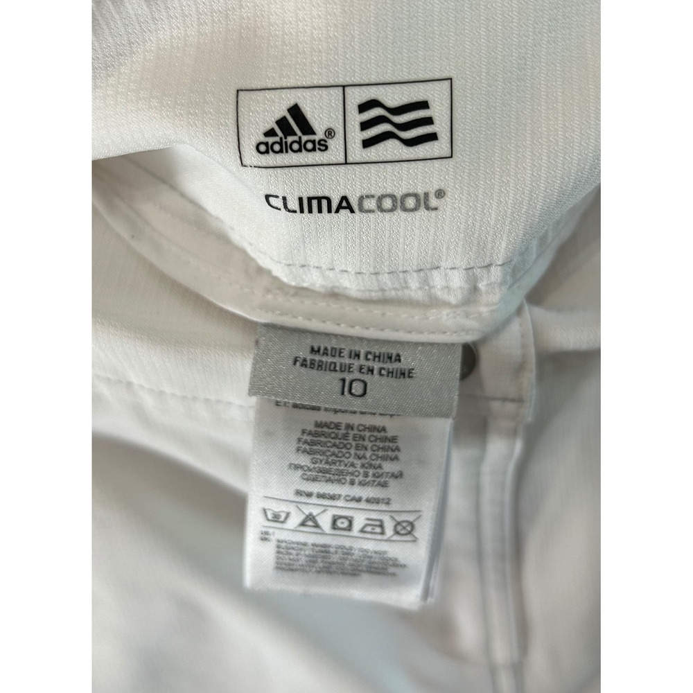 Adidas ClimaCool Golf Skort Womens 10 White Athletic Tennis Skirt Mini - Picture 4 of 4